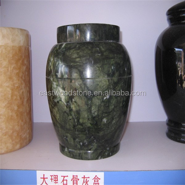 Natural stone marble Western style funeral urn for  human cremation