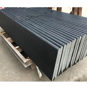 Customized Size Black Grey Blue Color 30mm Bluestone Basalt Cope Stone Round Full Bullnose Edge Coping Stone