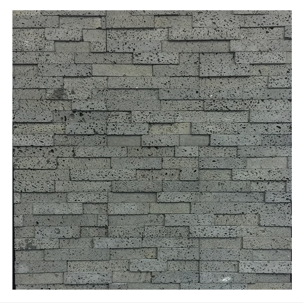 Decorative Lava Volcanic Cultured Stone Slate For Outdoor Wall Cladding Tile