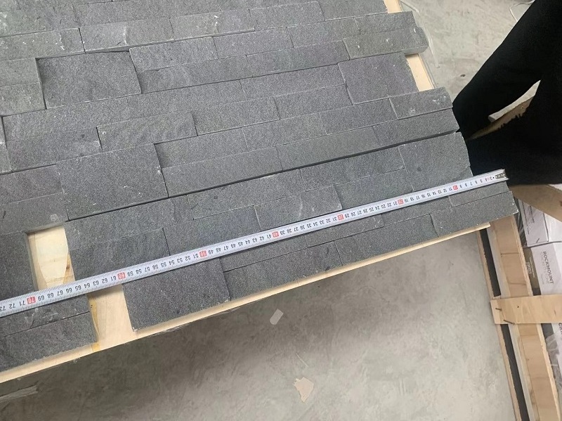 Wholesale Black Sandstone Ledge Stone Panel For Exterior Wall Cladding