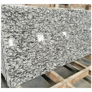 Customized China Natural White Seawave Granite With Sea Wave Grains Polished Slabs Tiles Project Cut To Sizes