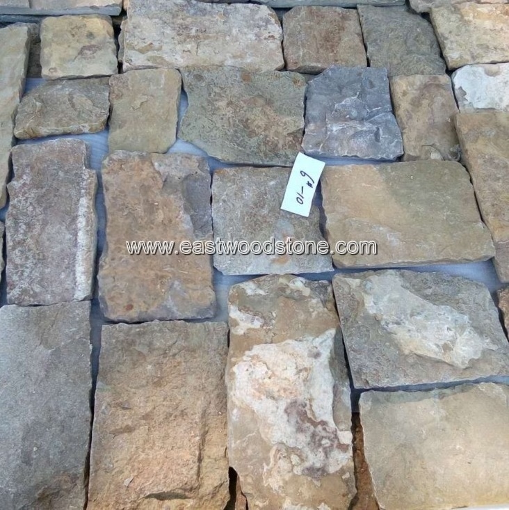 Natural flat stacked stone for exterior wall decorative