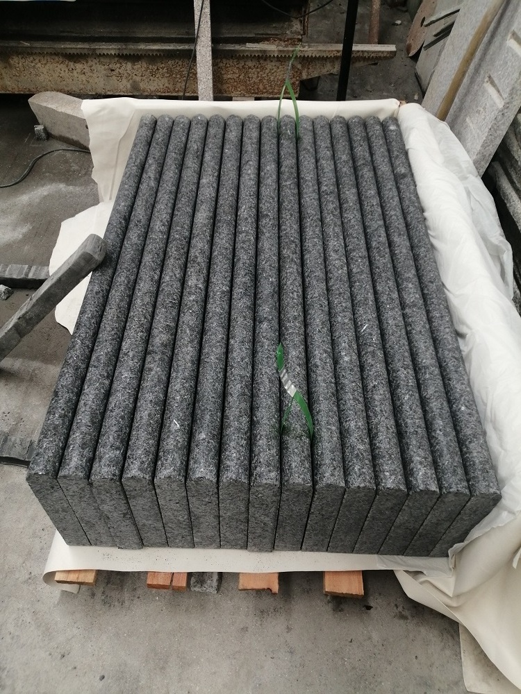 Black Angola Granite Bullnose Steps