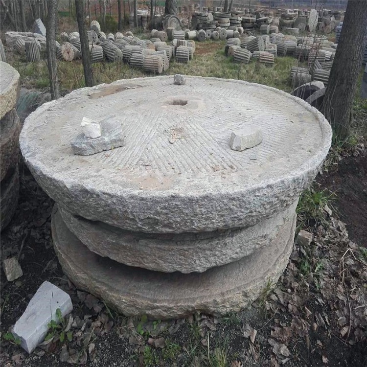 Old stone flower pots, antique stone trough for garden