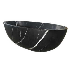 Black Marble Solid Natural Stone Bathtub