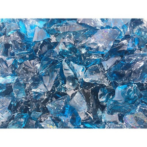 wholesale slag glass rock blue glass rock