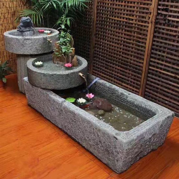 Old Antique Reclaimed Natural Stone Trough For Garden