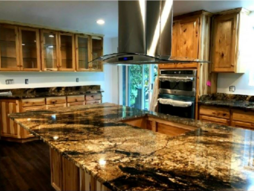 Brazilian natural stone royal  gold granite countertops regal black taurus granite