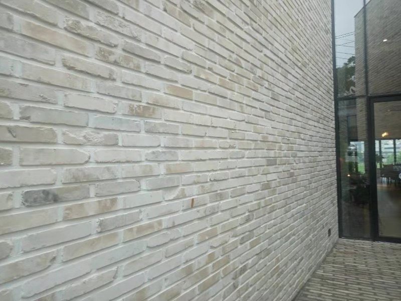 Antique Reclaimed White Thin Brick Veneers For Wall Cladding