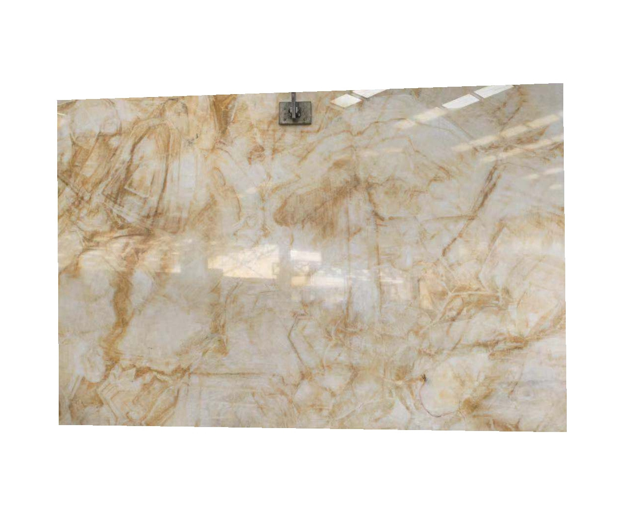 Transparent popular natural yellow beige  onyx tiles slabs low price marble