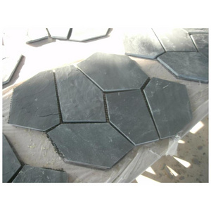 irregular flagstone black slate floors