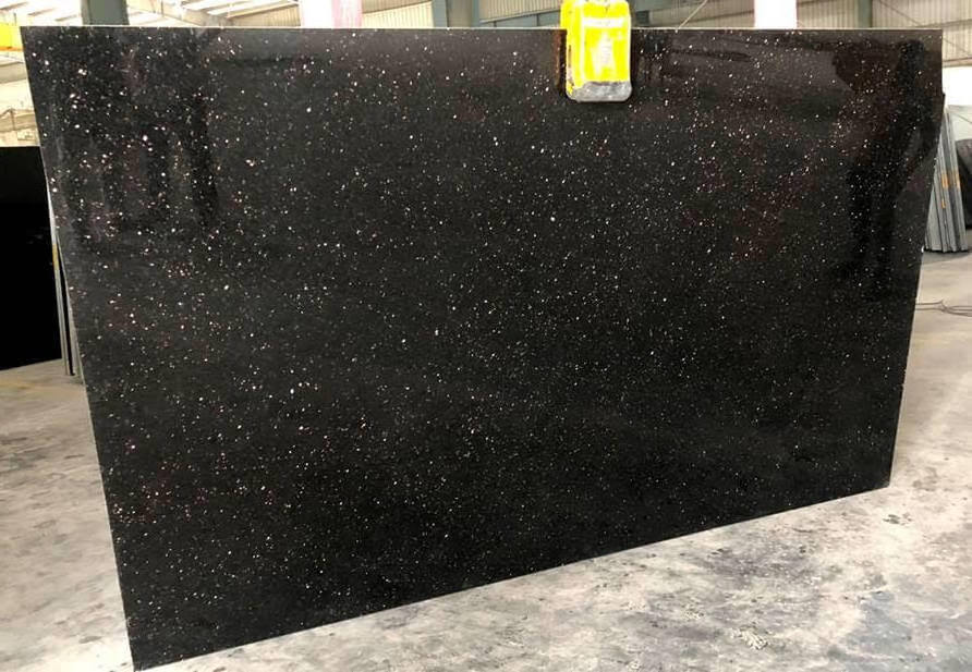 Natural Stone Black Gold Granite, Black Galaxy Granite Tiles & Slabs, Nero Star Galaxy Granite