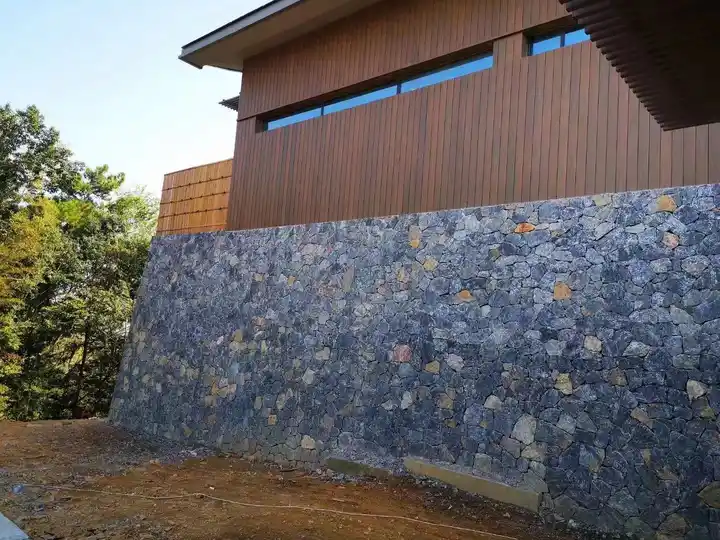 Exterior stone wall moon blue quartzite random stone veneers fireplace wall cladding decoration