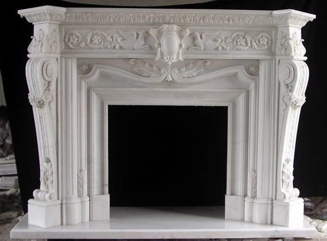 beige marble wall mounted gas fireplace,insert marble fireplace