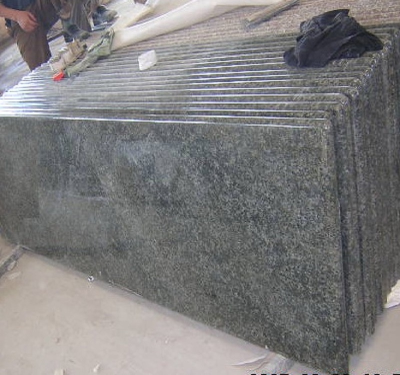 Dark Green granite countertop Uba Tuba vanity top