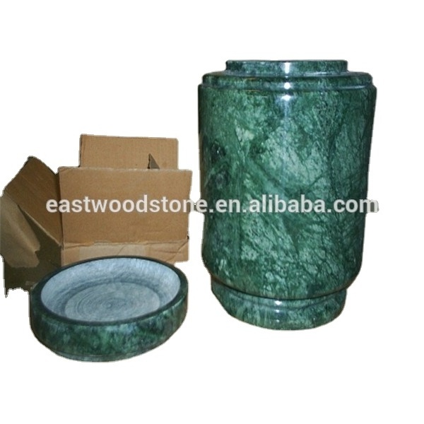 Natural stone marble Western style funeral urn for  human cremation