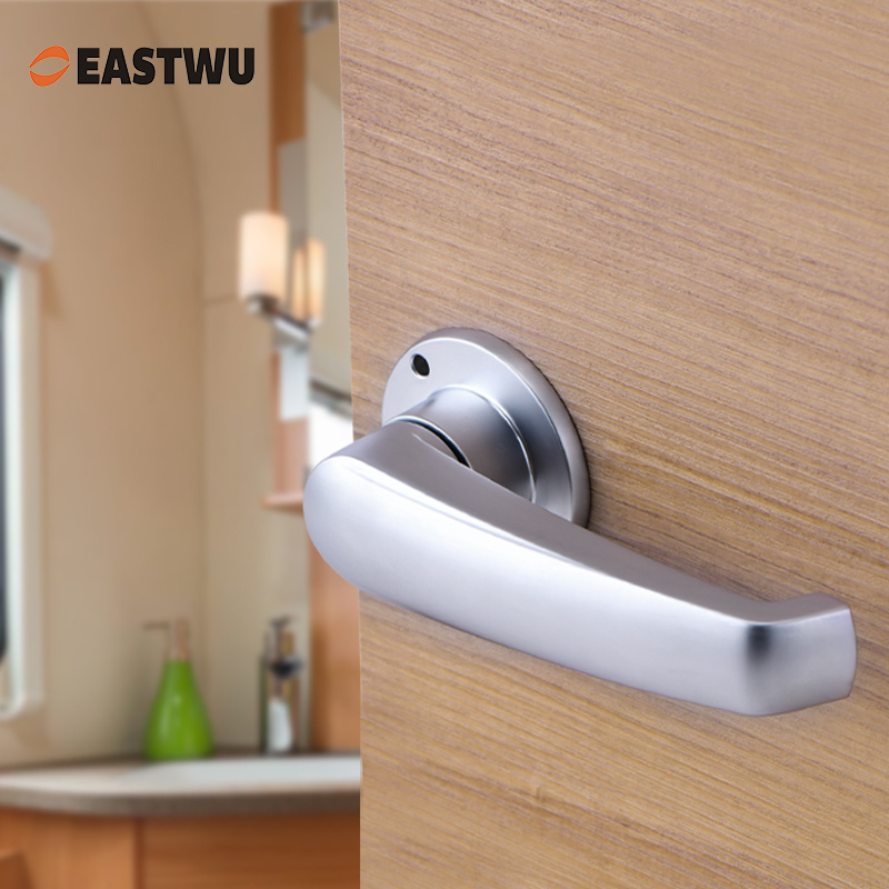 Eastwu WDL-02 Caravan RV Toilet Washroom Bathroom Bed Room Furniture Matte Black Door Accessories Metal Handle Knob Lever Locks