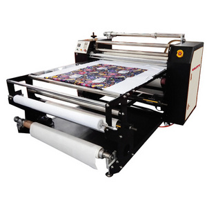 1.2m 1.7m Roll to Roll dye sublimation rotary oil Calender heat press machine