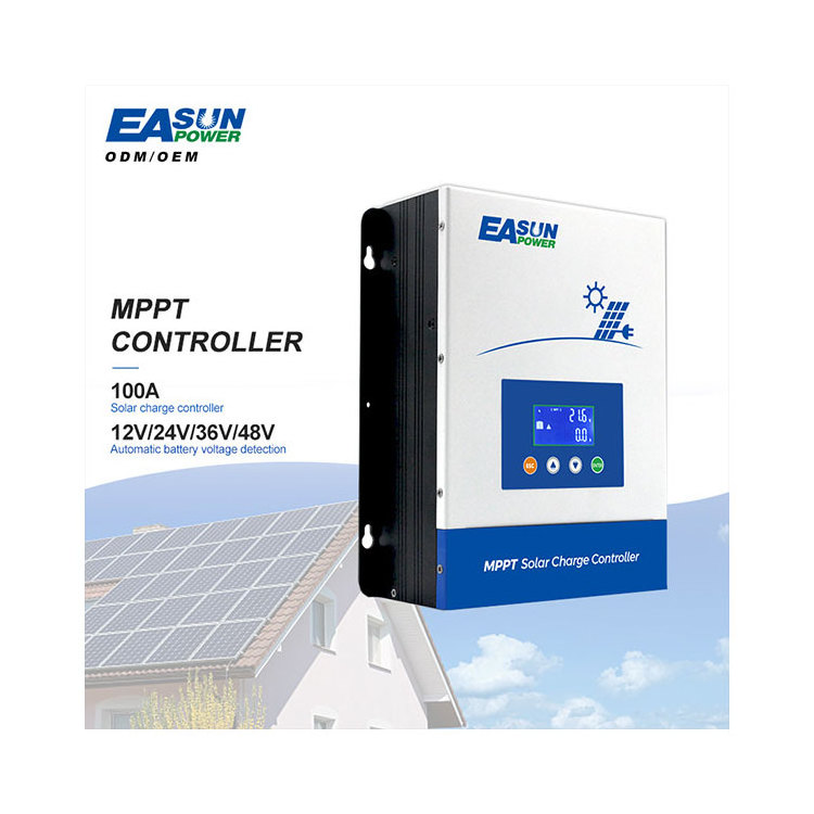 RV Home Use 150VOC Voltage 12V 24V 48V Battery Charger Lithium GEL Lifepo4 80A 100A MPPT Solar Charge Controller