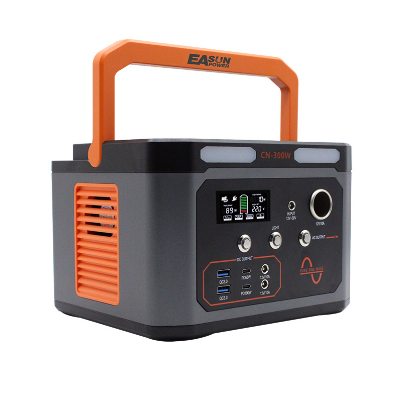 Electric Lifepo4 Battery Energy Storage Charging Stations Supply Source 300W 500W Generator Portable Solar Power Station