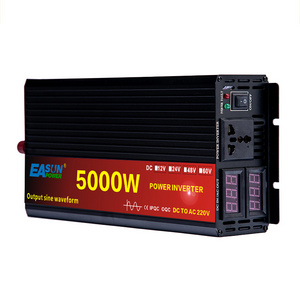 Easun Power Factory 5000w 12v 24v 48v Dc To Ac 110v 230v Pure Sine Wave Inverter