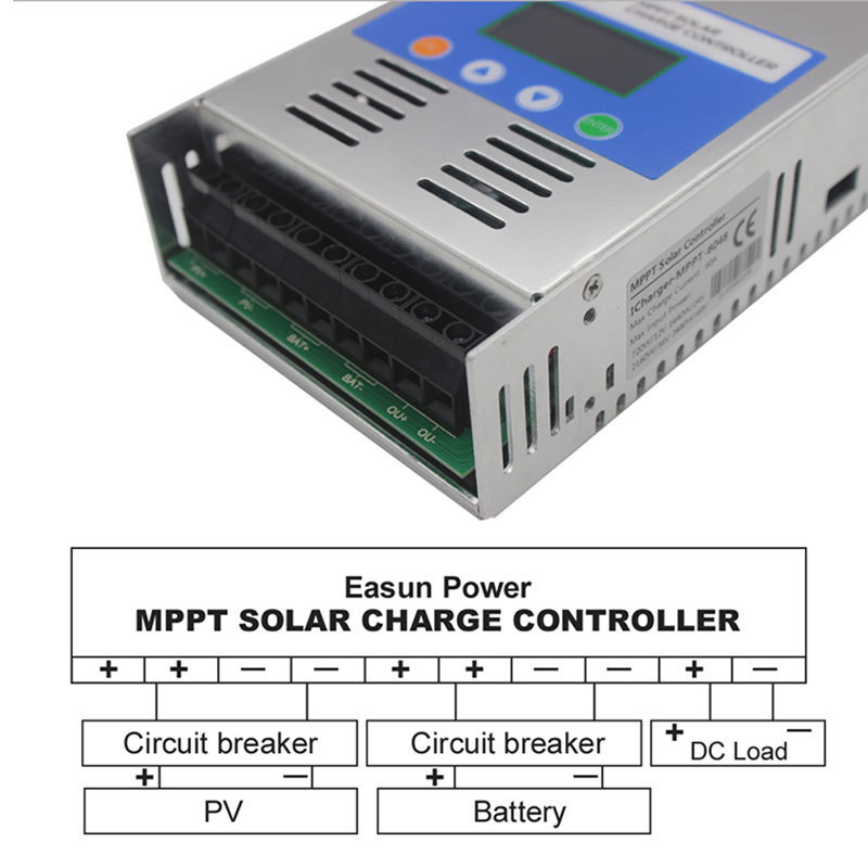 Mppt 12v 24v 48v Solar Controller Charger 60a Mppt Solar Controller Solar Charge Controller