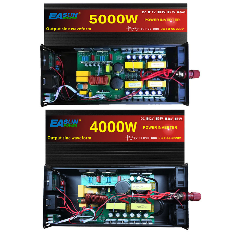 Easun Power Factory 5000w 12v 24v 48v Dc To Ac 110v 230v Pure Sine Wave Inverter