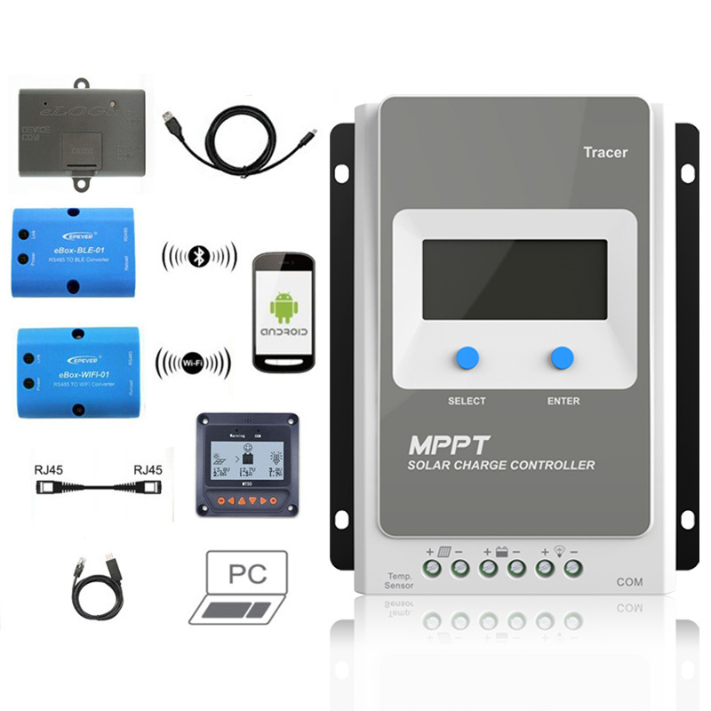 12V 24V Lead Acid Lithium Battery Charger 1210AN 2210AN 3210AN 4210AN Tracer Solar Charge Controller MPPT EPever