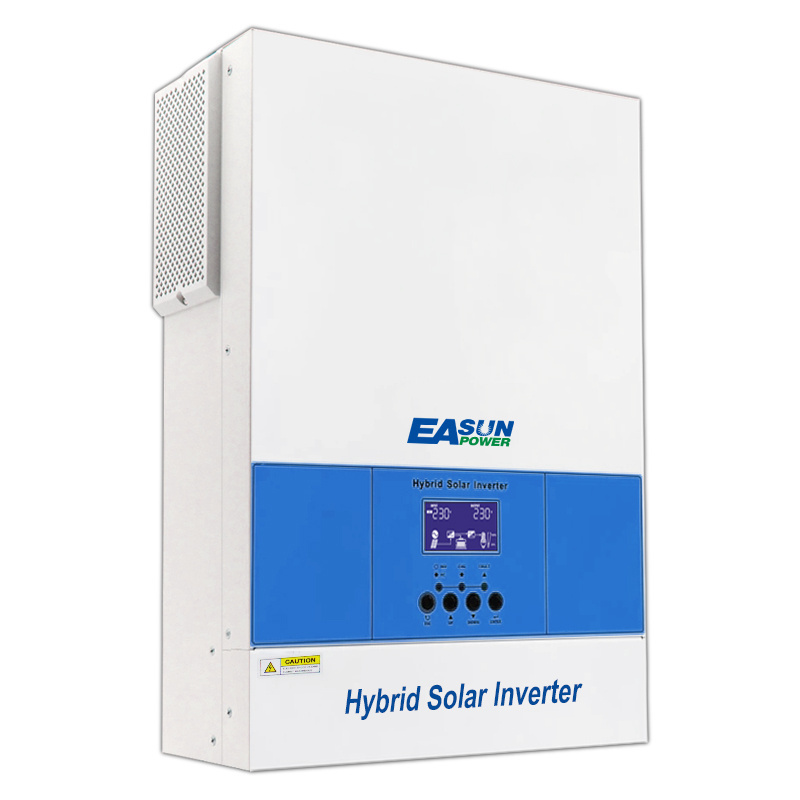 Easun Factory 6.2KW 6200W 48V 230V Solar Inverter Charger Built-in 120A MPPT Charge Controller Hybrid Solar Inverter