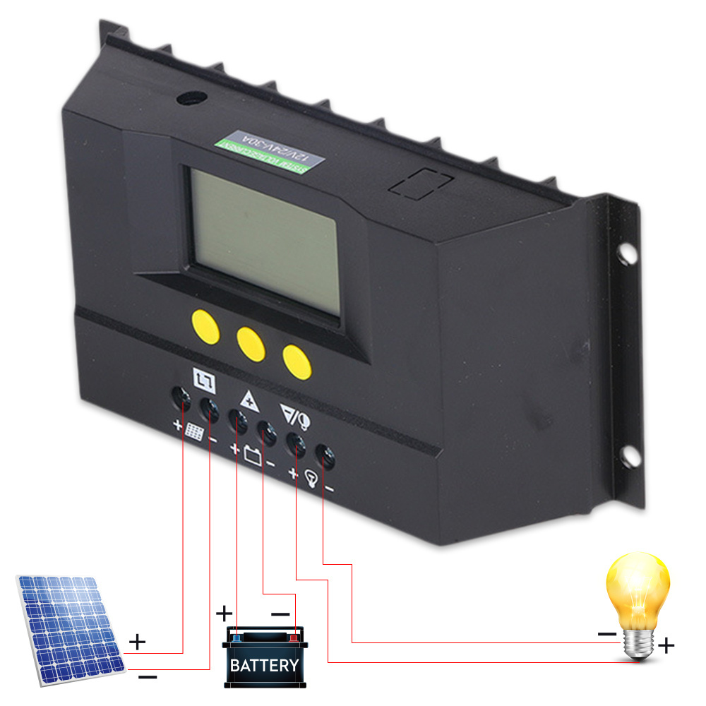 EASUN PWM 30A Solar Panel Controller Regulator Charge Battery Protection 48V Auto transfer Switch solar controller