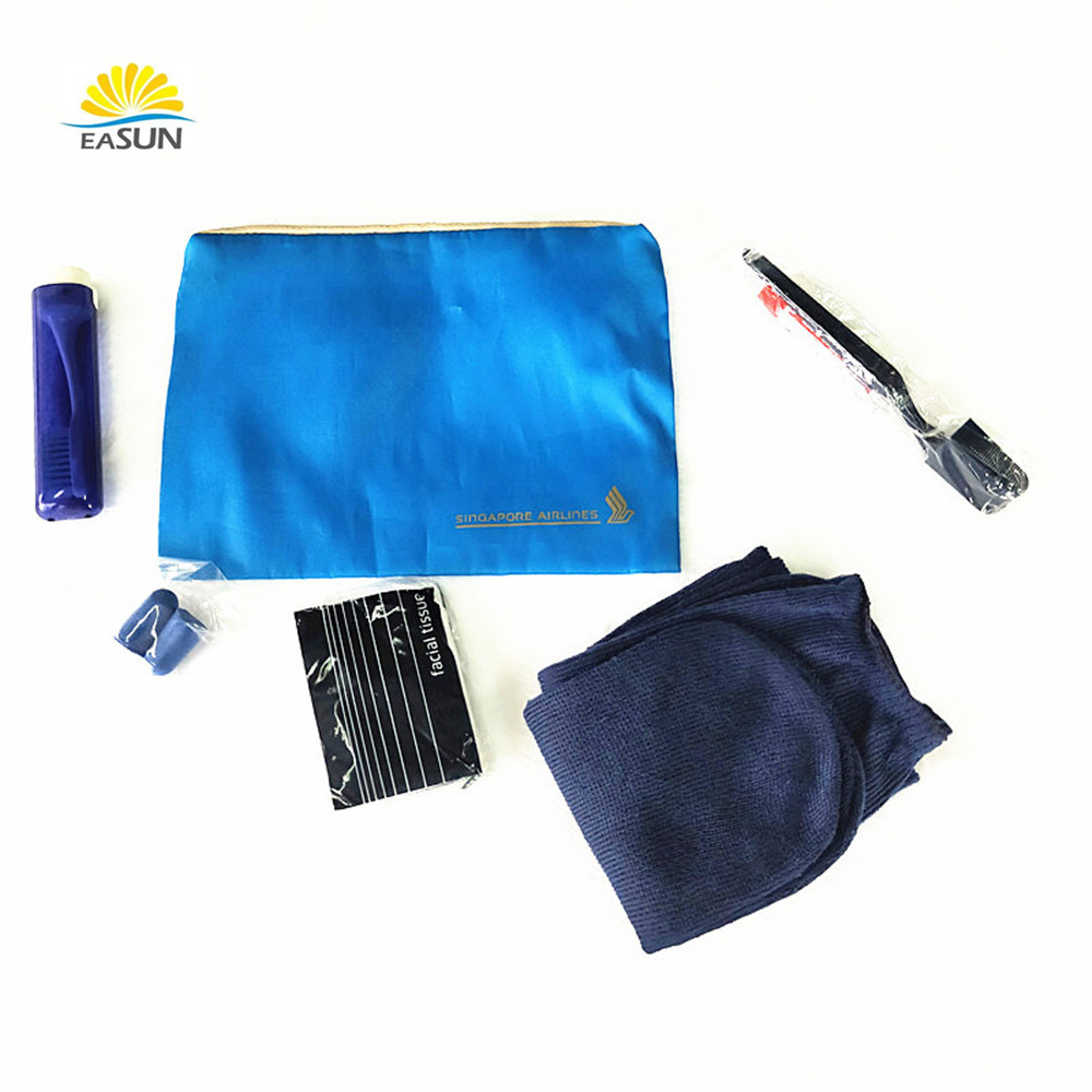 Free samples with factory for airline amenity kit amenity airline bag travel kit airline bag in china