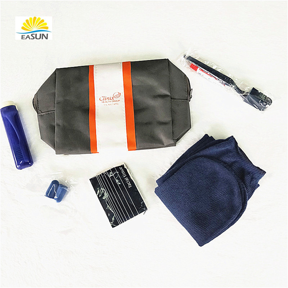 Free samples with factory for airline amenity kit amenity airline bag travel kit airline bag in china