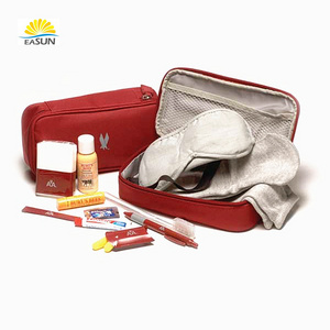 Free samples with factory for airline amenity kit amenity airline bag travel kit airline bag in china