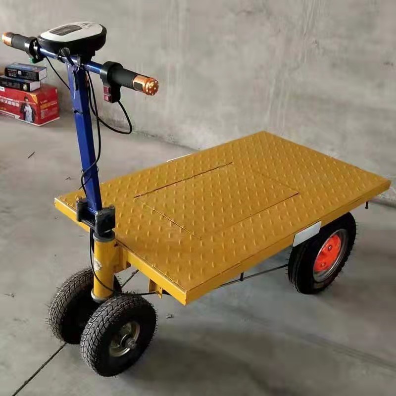 Simply Operated Electric Transfer Carts Railway Tank Wagon Transport Good Appearance Electric Flatbed Car Restaurant Retail Use