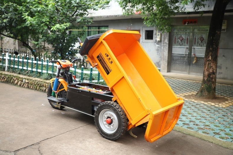 electric 3 wheel truck warehouse Hydraulic self-discharge  hauler King of heavy horsepower hillclimber dump cart