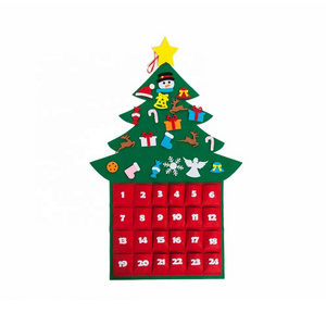 Felt 3d christmas decoration ornaments diy supplies advent calendar