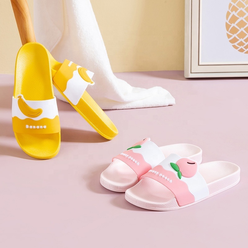 2020wholesale Footwear PVC New Flat Slides Mules Women Slippers Casual Thailand Fruit sandals Shoes