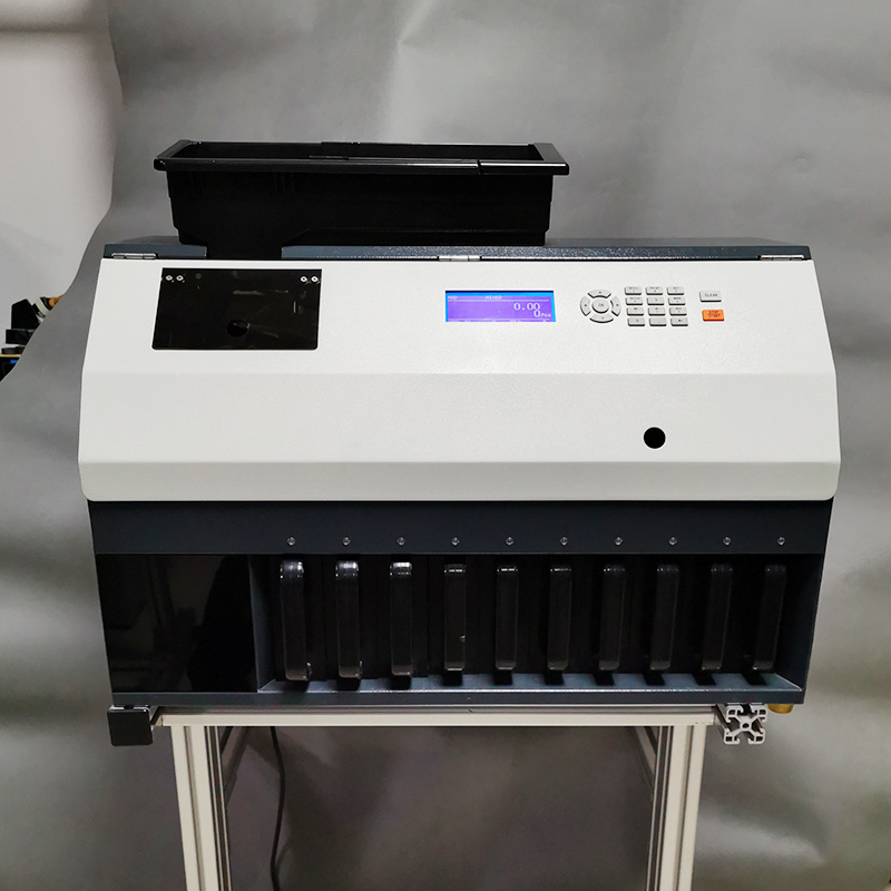 CS-910 Digital Coin Counter with Electronic Coin Sorter Connect Computer And Printer coin counting machine malaysia