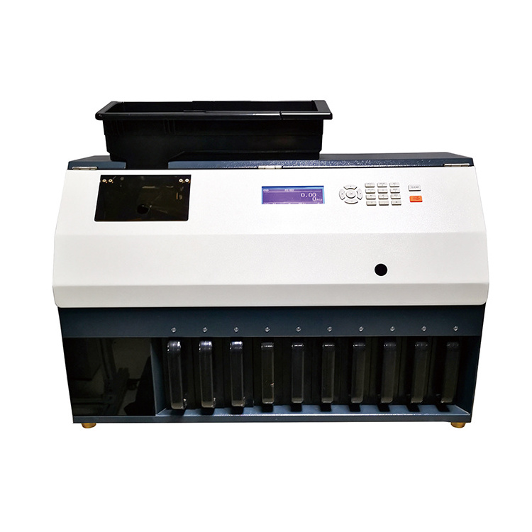 CS-910 Digital Coin Counter with Electronic Coin Sorter Connect Computer And Printer coin counting machine malaysia