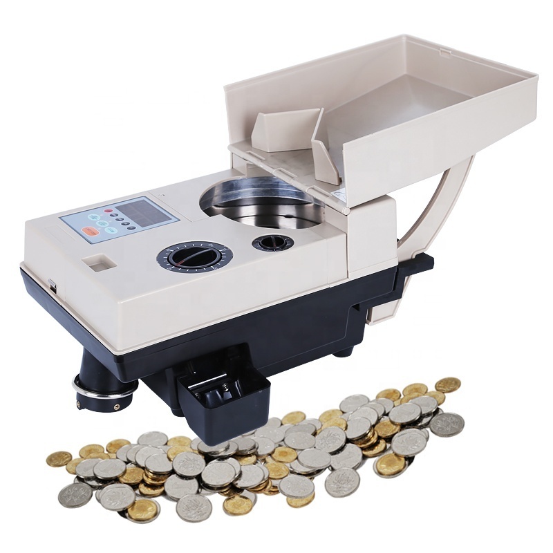 CS-91 Token Coin Counting Machine Quick  High-Speed Coin Counter 1500 Coins/Min Digital Sorter and Counter