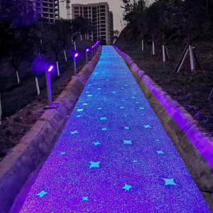 Luminous driveway walkway pebbles glow stones glow in the dark pebble glue resin