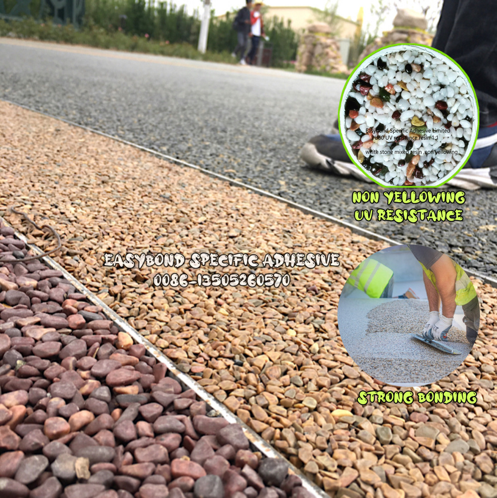 clear permeable anti slip stone carpet resin glue