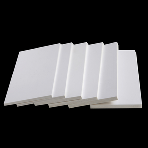 Manufactured 4x8 rigid PVC foam boards, also known as Styrofoam sheets or PVC Celuka foam boards, from the factory.