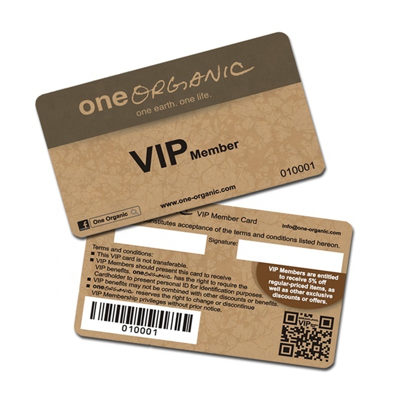 Customized printing plastic PVC VIP loyalty membership card with nice price