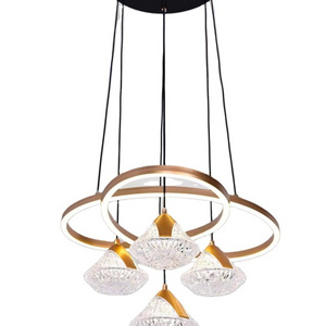 Modern LED Chandelier Pendant Lighting Fixture Flush Mount Ceiling Lamp Hanging Light for Dining Room (2380/3+1)