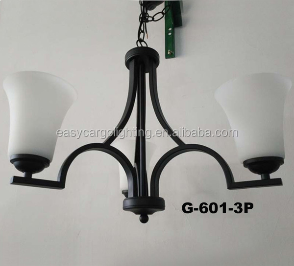 American Style Living Room Pendant light chandelier Decor Simple and modern Black chandelier (G-601-5p & G-601-3p)