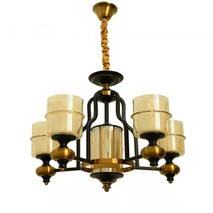 Wholesale Moroccan style hanging decorative Retro Vintage chandelier light fixture (LM12262-5+1)