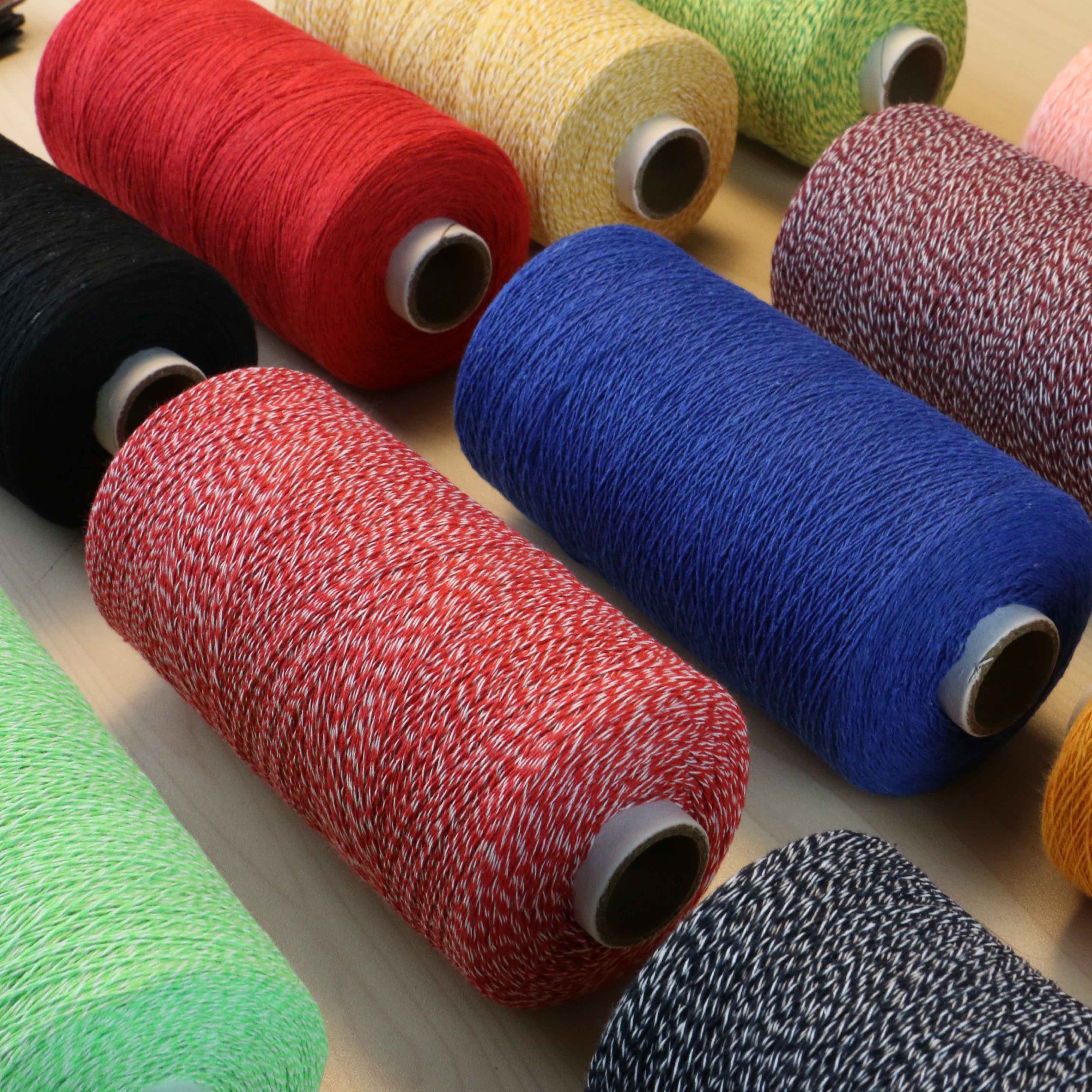 Competitive Price Customized Color  3ply Open End Regenerated Premium Cotton Twisted Yarn