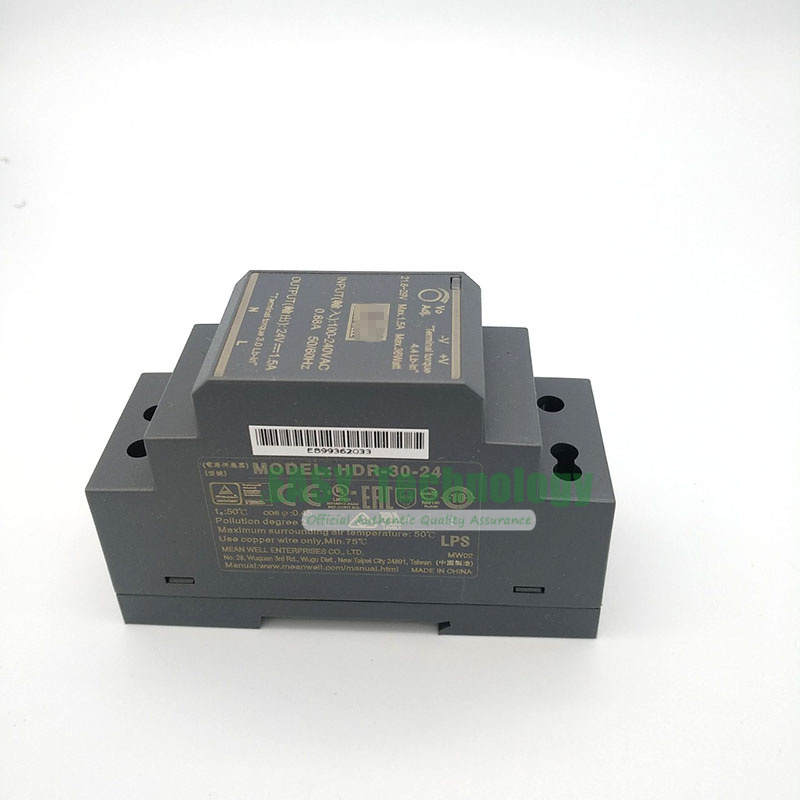 TaiWan Factory Sale Direct HDR-30-24 30 W 24 V 1.5A Rail Power Supply Switch