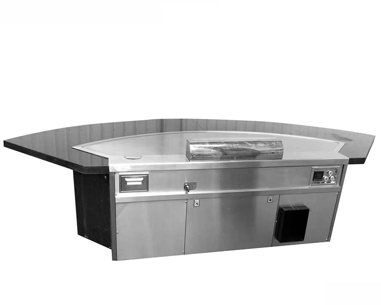 Hotel commercial Design portable griddle propane bbq grill Stainless steel 304 teppanyaki table